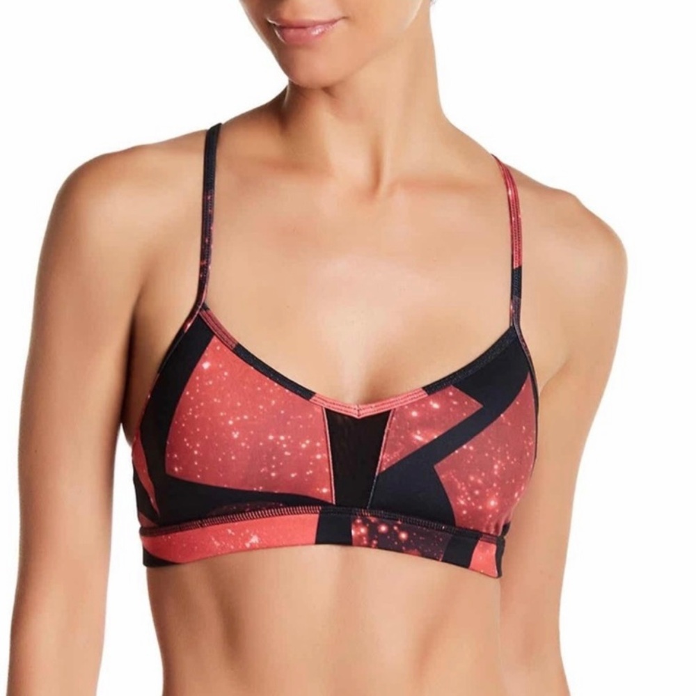 ALO Yoga Volcano Space Goddess Strappy Back Sports Bra